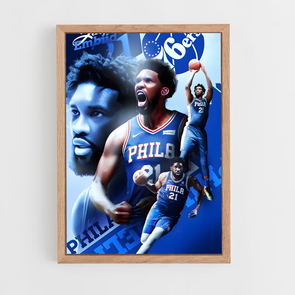 Poster Joel embiid dominer – affiche Basketball (vue 4)